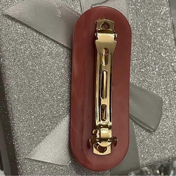 CUTE PINK FASHION CRYSTAL LETTER HAIR BARRETTE WITH GIFT BOX - Picture 6 of 7